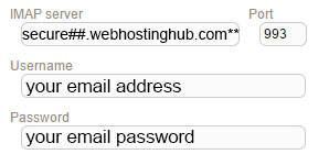 New Sign up IMAP webhostinghub